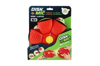 DiskMíč - Hoď disk, chyť míč! plast 22cm červený na kartě 21,5x27x7cm