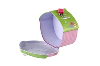 Pokladnička domeček plechová se zámkem 16x8cm 3 barvy v sáčku