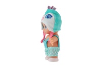 Panenka/miminko s čepicí plast pevné tělo 15cm 4 druhy v krabičce 9x16x6cm