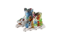 Brusle prstové plast 6cm se šroubovákem mix barev na kartě