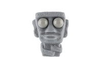 Kamenná hlava mačkací antistresová guma 8cm