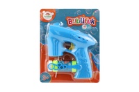 Bublifuk pistole modrá plast 13cm + náplň na baterie na kartě
