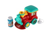 Bublifuk lokomotiva + náplň plast 18cm na baterie se zvukem se světlem v krabičce 19x14x11,5cm