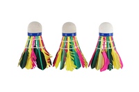 Míčky/Košíčky na badminton péřové 3ks v blistru 11x23x7cm