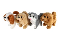 Pes chodící štěkající plyšový 18cm na baterie různé druhy