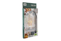 Pinball hra kuličková cvrnkací hlavolam plast 4 barvy v krabičce 14x25cm
