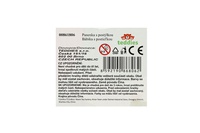 Panenka 10cm pevné tělo plast s postýlkou s lahvičkou v krabičce 16x15x10cm