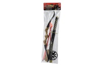 Ninja sada meč s doplňky plast hvězdice 2ks, luk + šípy na přísavku 3ks v sáčku 17x60x5cm