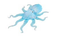 Chobotnice antistresová pevné tělo plast/silikon 15x19cm 4 barvy na kartě