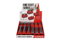 Auto hasiči plastové 11cm na zpětné natažení různé druhy