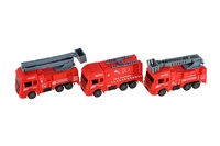 Auto hasiči plastové 11cm na zpětné natažení různé druhy