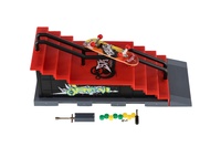 Skatepark - skateboard prstový šroubovací s rampou plast 8cm s doplňky mix druhů v krabici 28x18cm