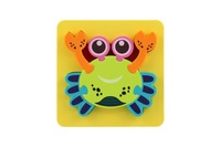 Pěnové puzzle 3D zvířátka 4 druhy v sáčku 16x16x2,5cm 12ks v boxu