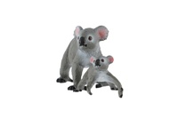 Koala medvídkovitý 2ks samice s mládětem zooted plast 4-6cm