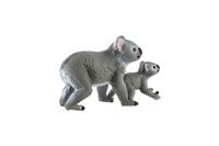 Koala medvídkovitý 2ks samice s mládětem zooted plast 4-6cm