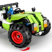 Stavebnice iM.MASTER kombajn/traktůrek 2v1 plast 335 dílků v krabici 31x23x6,5cm