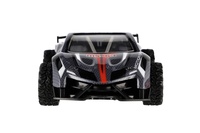 Auto RC sportovní plast 2,4GHz 20cm na baterie šedo-červené v krabici 24x12x14cm