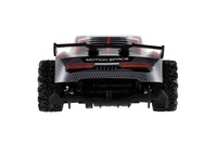 Auto RC sportovní plast 2,4GHz 20cm na baterie šedo-červené v krabici 24x12x14cm