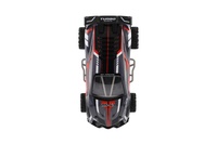 Auto RC sportovní plast 2,4GHz 20cm na baterie šedo-červené v krabici 24x12x14cm