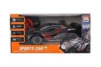 Auto RC sportovní plast 2,4GHz 20cm na baterie šedo-červené v krabici 24x12x14cm