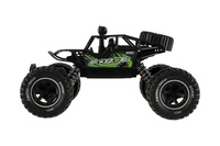 Auto RC Off-Road plast 26cm 27MHz dobíjecí pack+baterie se světlem zelené v krabici