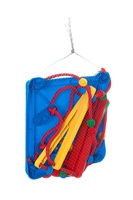 Houpačka plast 35x34cm nosnost 40kg 3 barvy v síťce