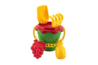 Sada na písek kyblík se sítkem lopatka hrabičky a 2 bábovky