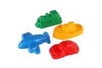 Formičky Bábovky na písek 4ks plast dopravní prostředky