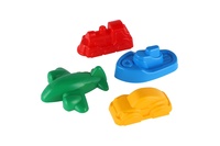 Formičky Bábovky na písek 4ks plast dopravní prostředky