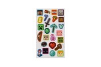 Samolepky Minecraft šedivé 25ks ve fólii