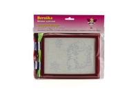 Vyšívání obdélníkový rámeček v sáčku