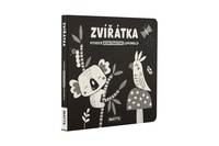Knížka Vysoce kontrastní leporelo Zvířátka 16x16cm 0m+