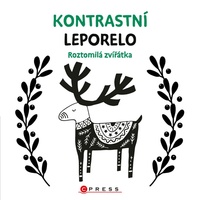 Knížka Kontrastní leporelo Roztomilá zvířátka 15,5x15cm 0m+