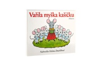 Knížka leporelo CZ text Vařila myška kašičku 16x12,5cm 24m+