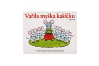 Knížka leporelo CZ text Vařila myška kašičku 16x12,5cm 24m+