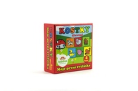 Dřevěné Kostky kubus čtyřkostka Moje první zvířátka 4ks