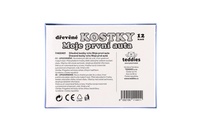 Dřevěné kostky Kubus Moje první auta 12 ks