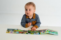 Knížka Leporelo Moje první auta 13,5x11x1,5cm od 24 měs