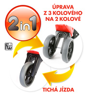 Odrážedlo FUNNY WHEELS Rider Sport zelené 2v1