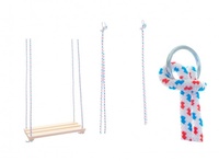 Houpačka Houpací prkénko přírodní dřevo 46x19cm