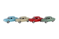 Auto Welly Škoda 1:60 kov/plast 7cm mix druhů na volný chod v krabičce