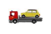 Auto odtahovka Welly Scania P320 + auto kov/plast 15cm mix druhů