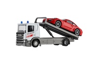 Auto odtahovka Welly Scania P320 + auto kov/plast 15cm mix druhů