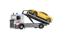 Auto odtahovka Welly Scania P320 + auto kov/plast 15cm mix druhů