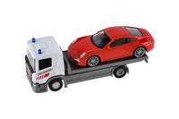 Auto odtahovka Welly Scania P320 + auto kov/plast 15cm mix druhů