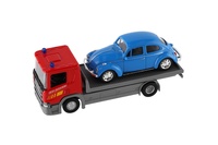 Auto odtahovka Welly Scania P320 + auto kov/plast 15cm mix druhů
