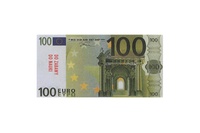 Eura peníze do hry na kartě