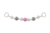 Řetěz Zábrana na kočárek kytičky plast 41cm