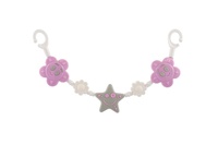 Řetěz Zábrana na kočárek hvězdičky plast 43cm