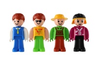 Sada figurek Truxx 4ks plast 8cm zelená sada v krabičce 18x10x5cm